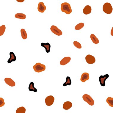 Koyu turuncu vektör Dikişsiz doku diskler ile. Doğa tarzında bulanık çevrelerle güzel renkli Illustration. Kumaş, duvar kağıtları tasarımı için desen.