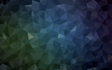 Dark Blue, Green vector polygon abstract layout. Colorful illustration in abstract style with triangles. Best triangular design for your business.