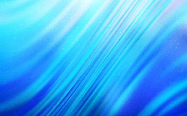 Modèle Vectoriel Bleu Clair Avec Étoiles Spatiales Illustration Abstraite Moderne — Image vectorielle