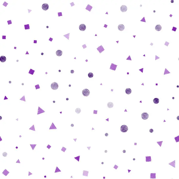 Violet Foncé Motif Vectoriel Rose Sans Couture Avec Style Polygonal — Image vectorielle