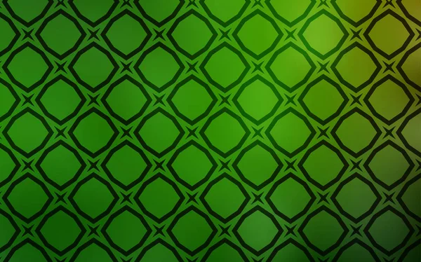 Светло Зеленый Векторный Фон Цветными Звездами Размытый Декоративный Дизайн Простом — стоковый вектор