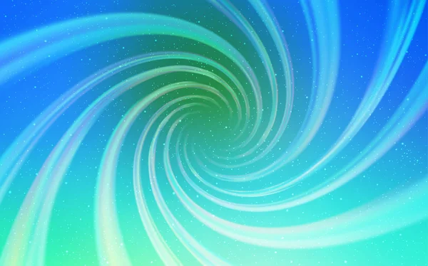 Açık mavi, kozmik yıldızlar ile yeşil vektör düzeni. Soyut şablonda gökyüzü yıldızlarıyla Shining Illustration. Astronomi Web siteleri için desen.