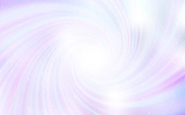 Světle fialový vektorový vzhled s kosmickou hvězdou. — Stockový vektor