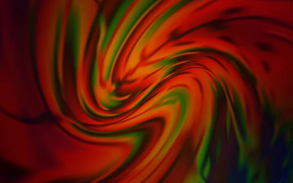 Dark Green Red Vector Glossy Abstract Backdrop Glitter Abstract Illustration — Stock Vector