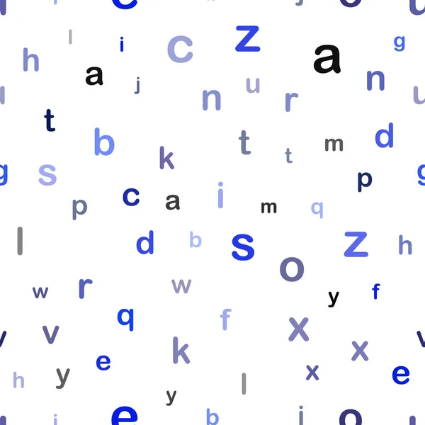 Σκούρο Μπλε Διανύσματος Απρόσκοπτη Διάταξη Λατινικό Αλφάβητο Θαμπή Σχεδίαση Απλό — Διανυσματικό Αρχείο