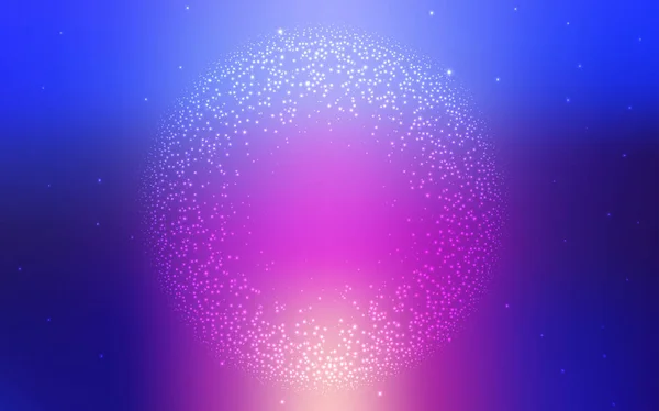 Bleu Clair Fond Vectoriel Rouge Avec Étoiles Galaxie Illustration Abstraite — Image vectorielle