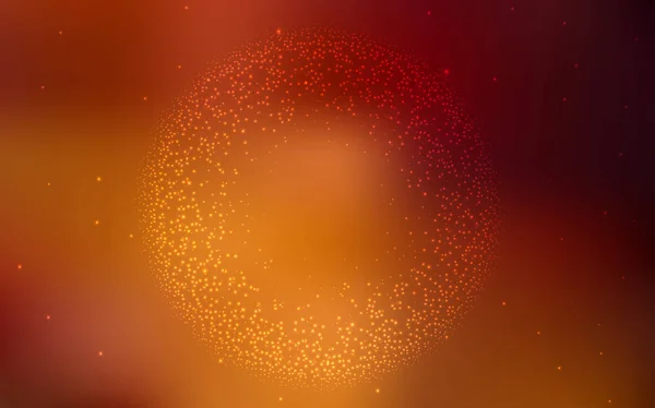 Σκούρο Πορτοκαλί Διάνυσμα Μοτίβο Νυχτερινό Ουρανό Αστέρια Σύγχρονη Αφηρημένη Απεικόνιση — Διανυσματικό Αρχείο