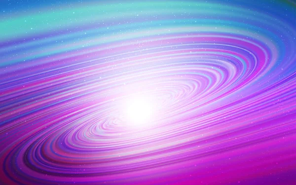 Light Pink Blue Vector Layout Com Estrelas Cósmicas Ilustração Colorida — Vetor de Stock