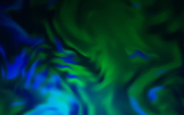 Bleu Foncé Vert Vecteur Fond Flou Coloré Illustration Abstraite Colorée — Image vectorielle