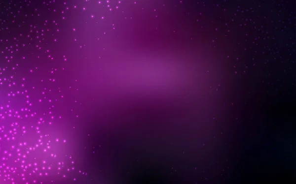 Fondo Vectorial Rosa Oscuro Con Estrellas Galaxias Diseño Decorativo Borroso — Archivo Imágenes Vectoriales