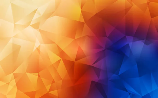Světle Modrá Žlutá Vektorová Přechodové Trojúhelníky Moderní Abstraktní Ilustrace Trojúhelníky — Stockový vektor