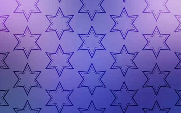 Rose Clair Motif Vectoriel Bleu Avec Étoiles Noël Design Décoratif — Image vectorielle