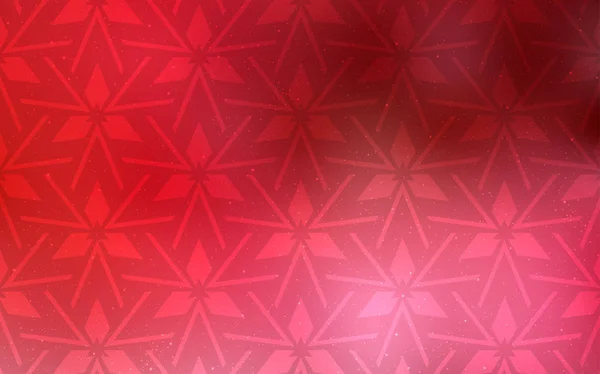 Texture vettoriale rosso chiaro con stile triangolare. — Vettoriale Stock