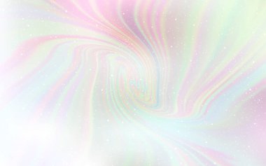 Açık pembe, sarı vektör uzay yıldızları ile şablon. Parlak astronomik yıldızlar ile renkli Illustration Shining. Kozmik arka planlar için şablon.