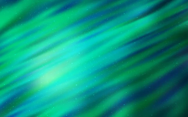 Світло Зелене Векторне Компонування Космічними Зорями Космічні Зірки Розмитому Абстрактному — стоковий вектор