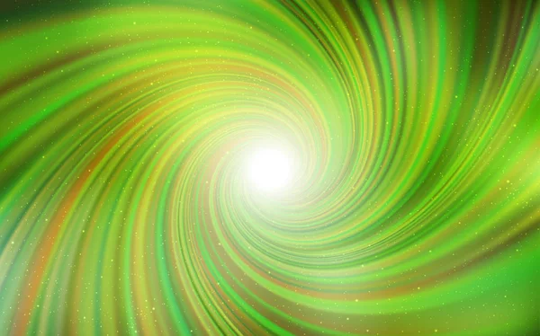 浅绿色 黄色的矢量纹理与银河状的恒星 模糊的装饰设计与银河之星的简约风格 占星术网站的模式 — 图库矢量图片
