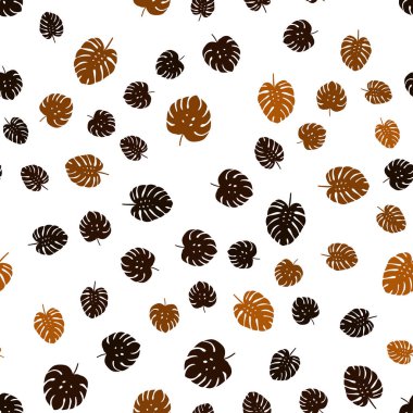 Yaprakları ile Koyu Kırmızı vektör dikişsiz doodle düzeni.