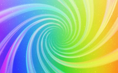 Gece gökyüzü yıldızları ile Açık Çok Renkli vektör deseni.