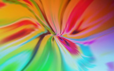 Açık Yeşil, bükülmüş çizgilerle kırmızı vektör arka plan. Degrade çizgileri ile renkli geometrik örnek. Tasarımınız için tamamen yeni bir şablon.