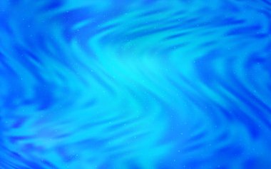 Samanyolu yıldızlı açık mavi vektör dokusu. Parlak astronomik yıldızlı parlak renkli çizimler. Astroloji web siteleri için desen.