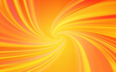 Bükülmüş çizgilerle Açık Sarı vektör düzeni.