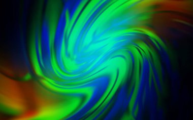 Koyu mavi, sarı vektör renkli bulanık fon. Gradyan tasarımlı, soyut, ışıltılı çizimler. Web siteniz için bulanık tasarım.