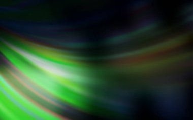 Koyu yeşil vektör parlak dokuyu bulanıklaştırdı. Gradyan tasarımlı, soyut, ışıltılı çizimler. İşiniz için yeni tasarım.