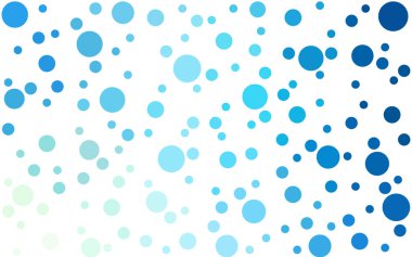 Küreli açık mavi vektör deseni. Bulanık yağmur damlaları olan soyut bir çizim. Reklamlar, broşürler için desen.