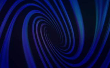 Kozmik yıldızlı koyu mavi vektör düzeni. Bulanık arkaplandaki ve gradyanı olan uzay yıldızları. Astronomi web siteleri için desen.