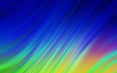 Açık mavi, Samanyolu yıldızlar ile yeşil vektör doku.