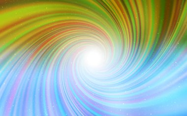 Açık mavi, Samanyolu yıldızlı sarı vektör dokusu. Bulanık arkaplandaki ve gradyanı olan uzay yıldızları. Astroloji web siteleri için desen.