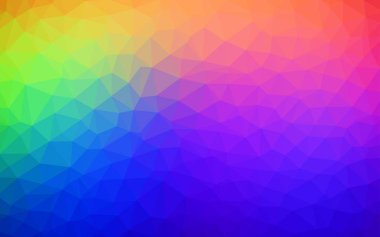 Koyu Çok renkli vektör soyut poligonal desen.