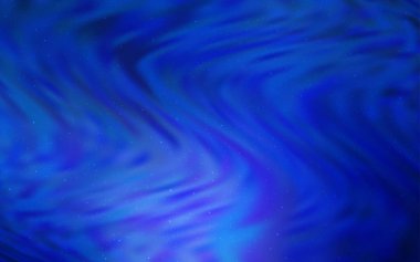 Koyu mavi vektör arka plan gökada yıldız ile.