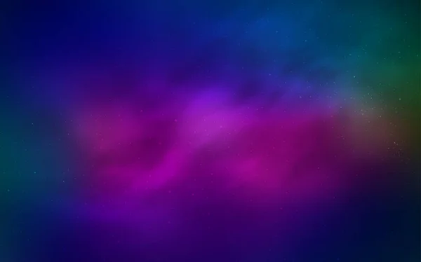 다크 핑크, 은하별이 있는 블루 벡터 배경. — 스톡 벡터