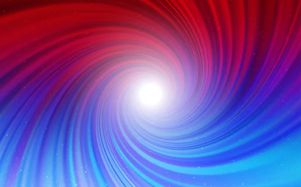 Hellblaue Rote Vektorstruktur Mit Milchstraßensternen Leuchtende Illustration Mit Himmelssternen Auf — Stockvektor