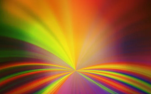Dunkelgrün Gelber Vektor Verschwommen Und Farbiges Muster Abstrakte Farbenfrohe Illustration — Stockvektor