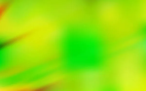Světle zelená, žlutý vektor rozmazané lesk abstraktní pozadí. — Stockový vektor