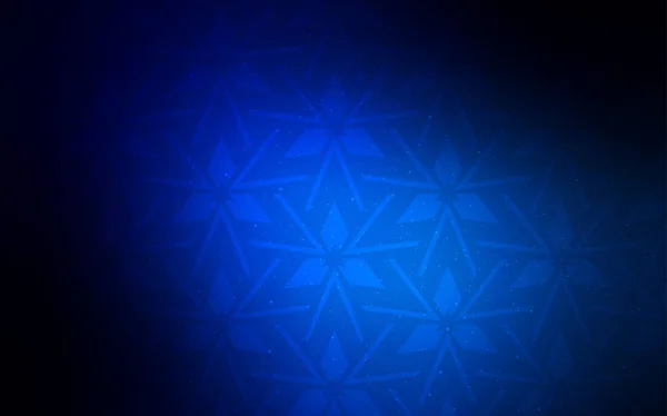 Темно Синий Вектор Искушают Кристаллами Треугольниками Треугольники Абстрактном Фоне Красочным — стоковый вектор