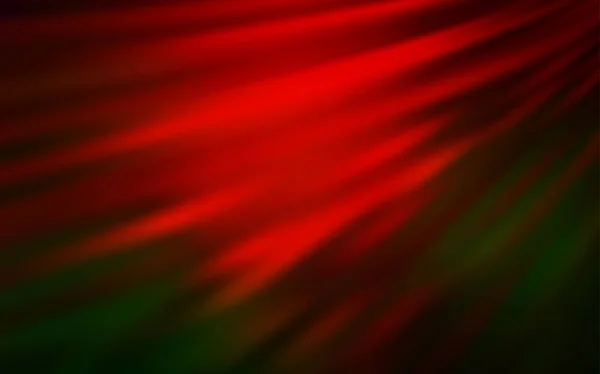 Ciemny Zielony Czerwony Wektor Błyszczący Układ Abstrakcyjny Kolorowa Ilustracja Stylu — Wektor stockowy