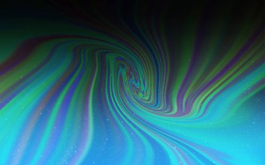 Koyu mavi vektör arka plan gökada yıldız ile.