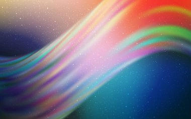 Açık Mavi, Astronomik yıldızlarla sarı vektör arka plan.