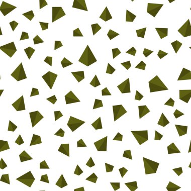 Koyu Yeşil vektör dikişsiz, üçgen tarzı ile isometrik doku. Renkli üçgenler ile modern soyut illüstrasyon. Kumaş tasarımı için desen, duvar kağıtları.