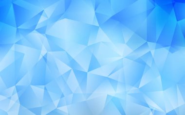 Hafif mavi vektör düşük Poli arka plan.