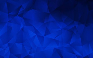 Koyu mavi vektör çokgen arkaplan.