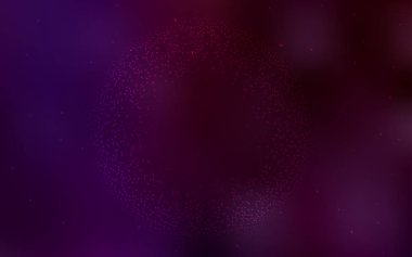 Samanyolu yıldızlarıyla koyu mor vektör dokusu.