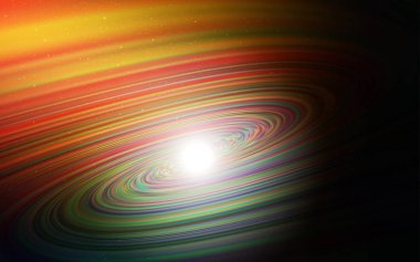 Uzay yıldızları ile Koyu Turuncu vektör şablonu.