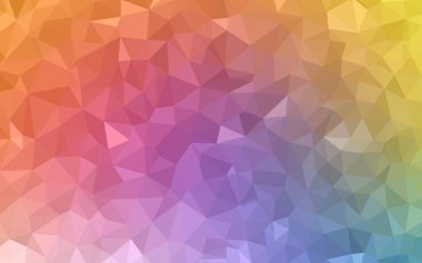Açık Çok renkli vektör poligonal arka plan.