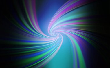 Koyu pembe, bükülmüş çizgileri olan mavi vektör şablonu.