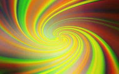 Açık yeşil, eğri çizgileri olan kırmızı vektör arkaplanı. Soyut ve gradyan renkte renkli çizimler. Tasarımınız için tamamen yeni bir şablon.