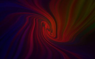 Koyu Yeşil, Galaksi yıldızları ile kırmızı vektör arka plan. Soyut şablonda gökyüzü yıldızlarıyla parlayan illüstrasyon. Astronomi web siteleri için desen.